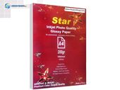 کاغذ گلاسه  استار 200 گرم مدل Star A4